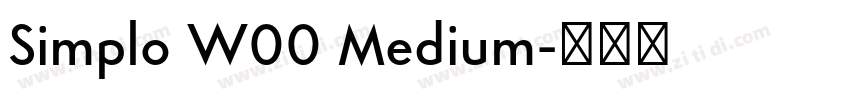 Simplo W00 Medium字体转换